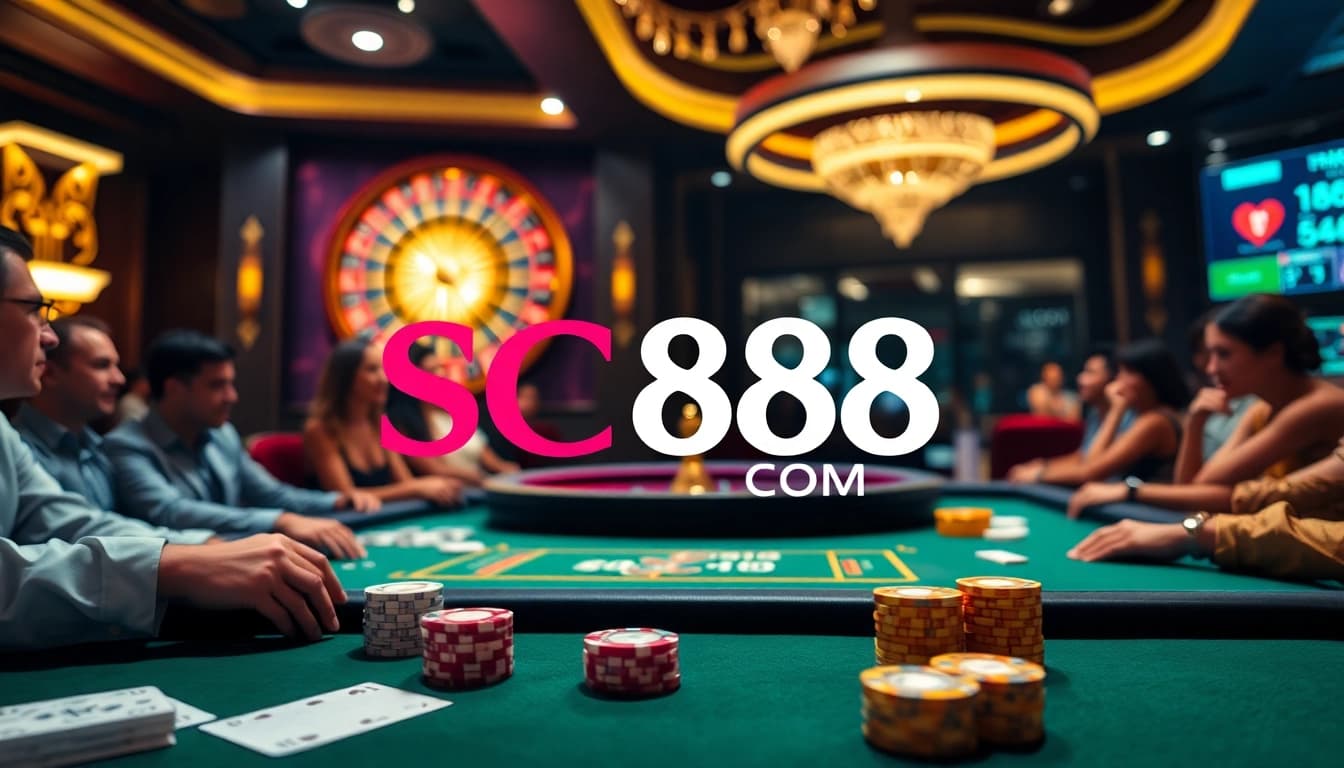 Experience thrilling gaming moments at SC88 COM with exciting poker and roulette tables.