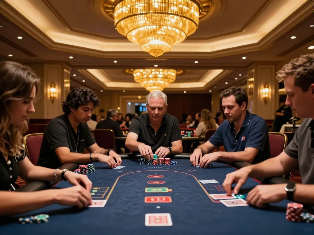 Experience strategic gameplay at megaplus88's thrilling poker table.