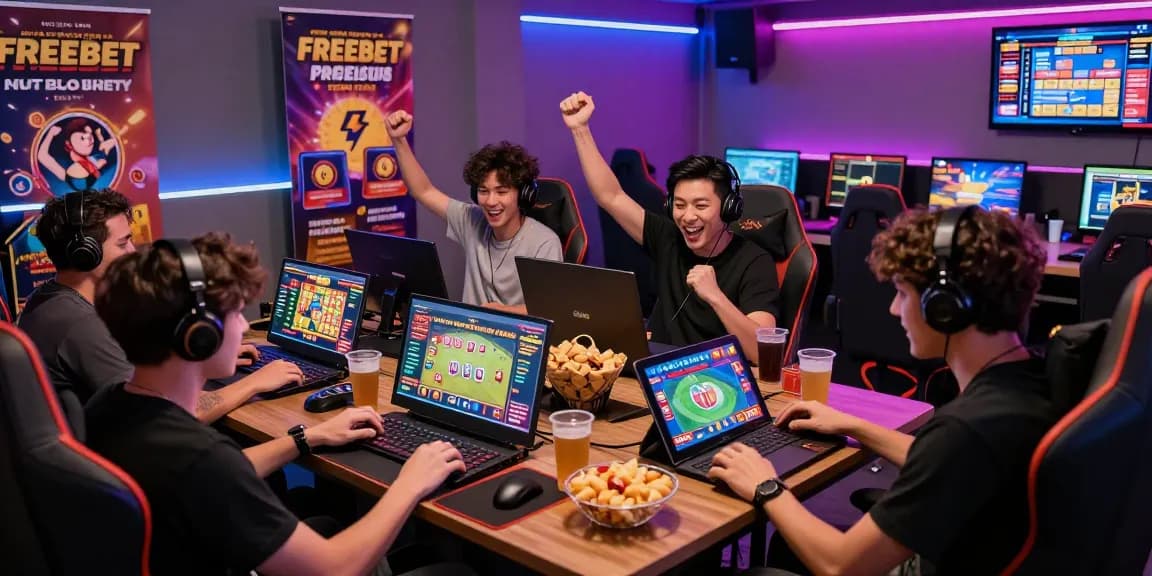 A lively gaming lounge where players enjoy card games and slots from https://gamebaidoithuong.is/, celebrating wins with friends.