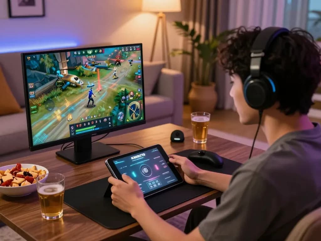 KADAL778 player engaging in competitive online gaming session from home.