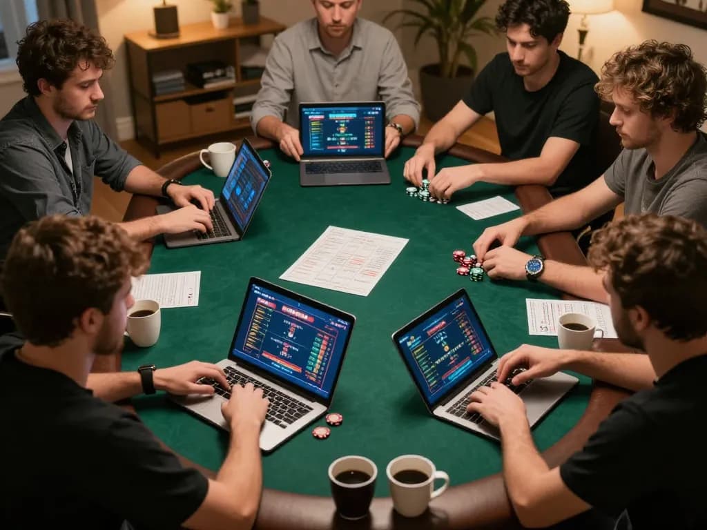 Engaging online poker game scene showcasing competitive players at https://gemwin.pics, focused on strategic gameplay.
