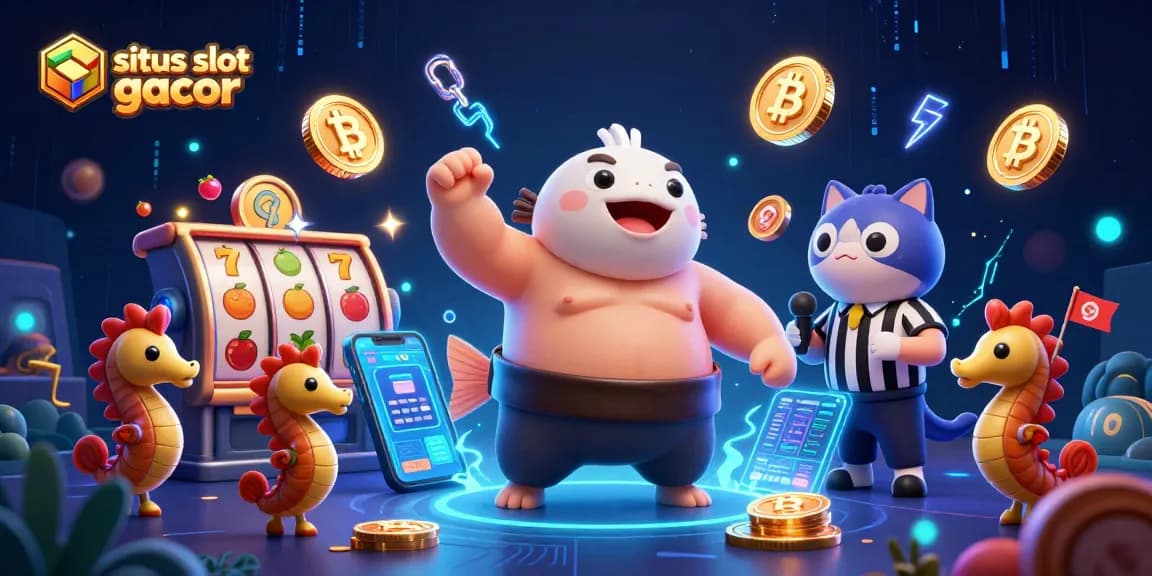 Menangkan jackpot di situs slot gacor dengan karakter fugu kartun dan simbol permainan yang memukau.