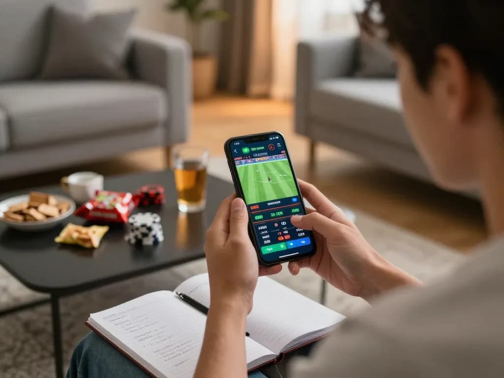 uu88 mobile betting experience as a player intensely focuses on live soccer odds and strategy notes