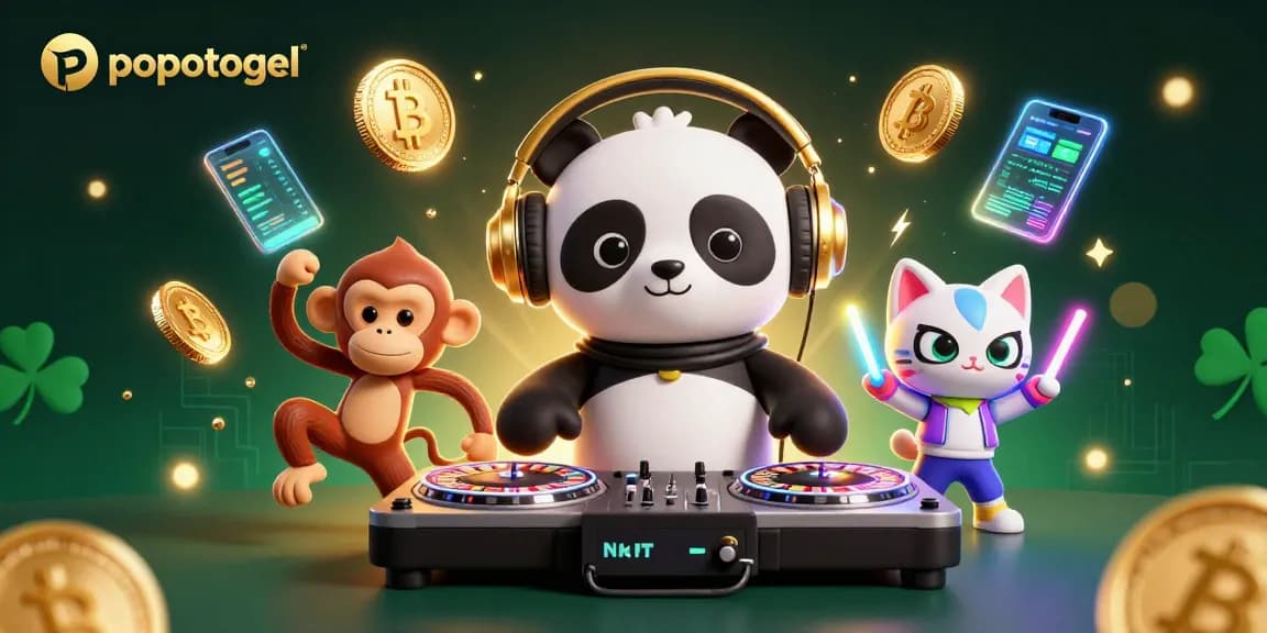Experience thrilling fun at popotogel with vibrant 3D casino characters and animated gaming elements.