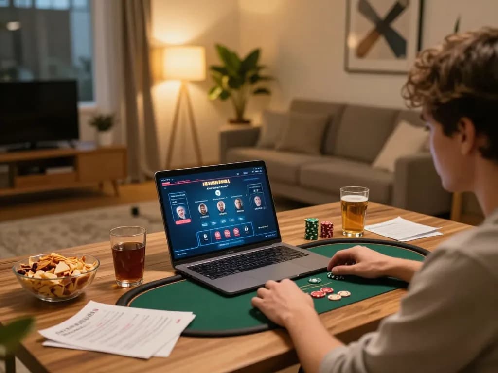 Engaging in online poker and tải B52 club for exciting gameplay at home.