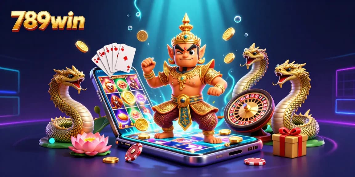 Win big with exciting 789win casino gameplay featuring rich characters and vibrant slot elements.