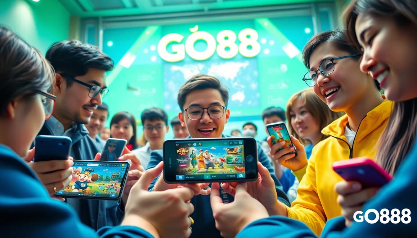 Tải GO88: Engaging mobile gaming experience with diverse players.