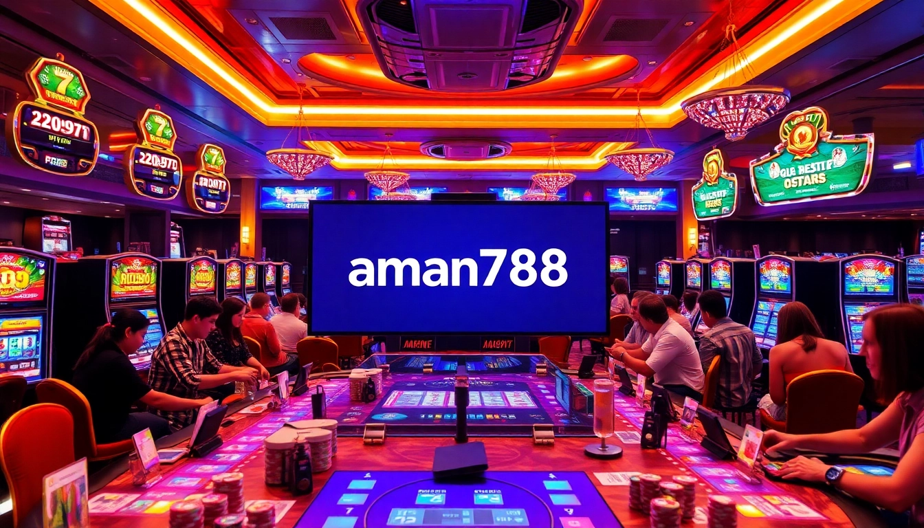 Pemain meraih kemenangan besar di permainan slot menarik aman788 dalam suasana kasino yang mewah.