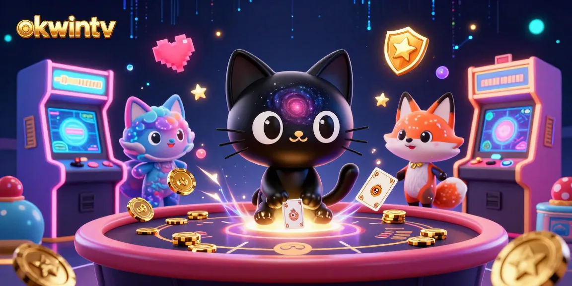 Experience breathtaking excellence with okwintv's cosmic casino atmosphere featuring vibrant characters and gaming elements.