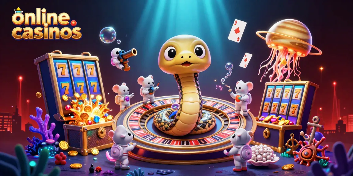 Experience engaging gameplay at online casinos with a coiled roulette wheel and vibrant characters.
