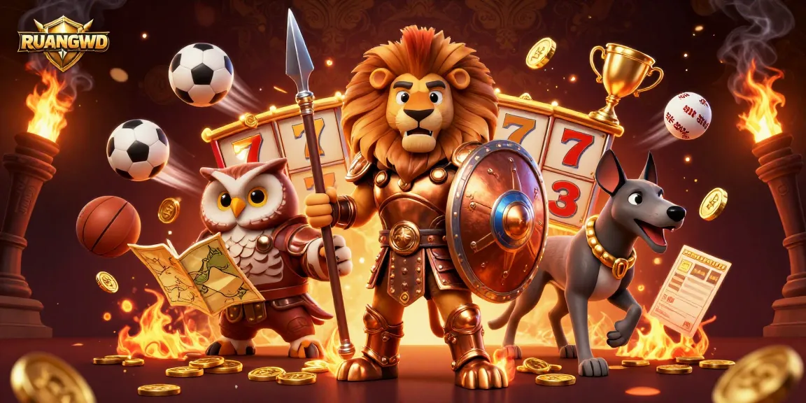 Engage with RUANGWD's thrilling slot games featuring vibrant characters and dynamic gameplay.