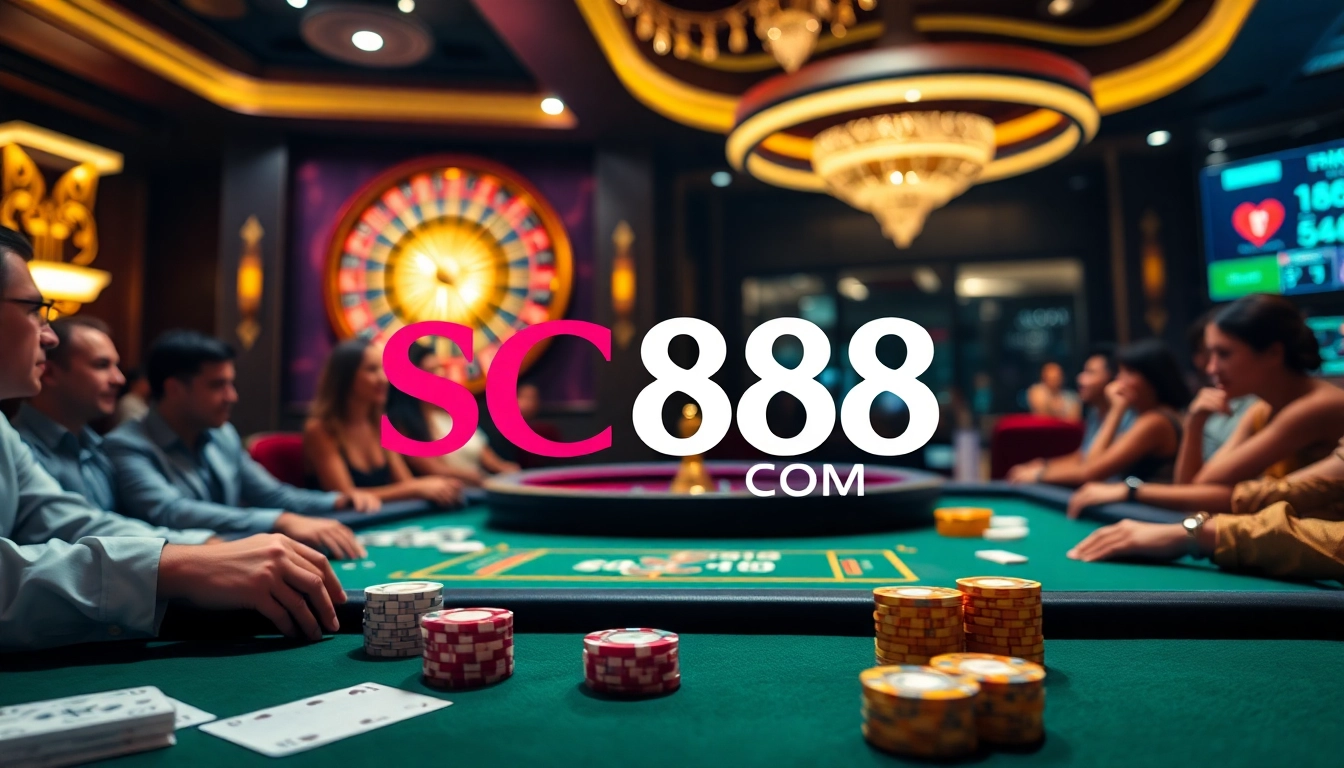 Experience thrilling gaming moments at SC88 COM with exciting poker and roulette tables.