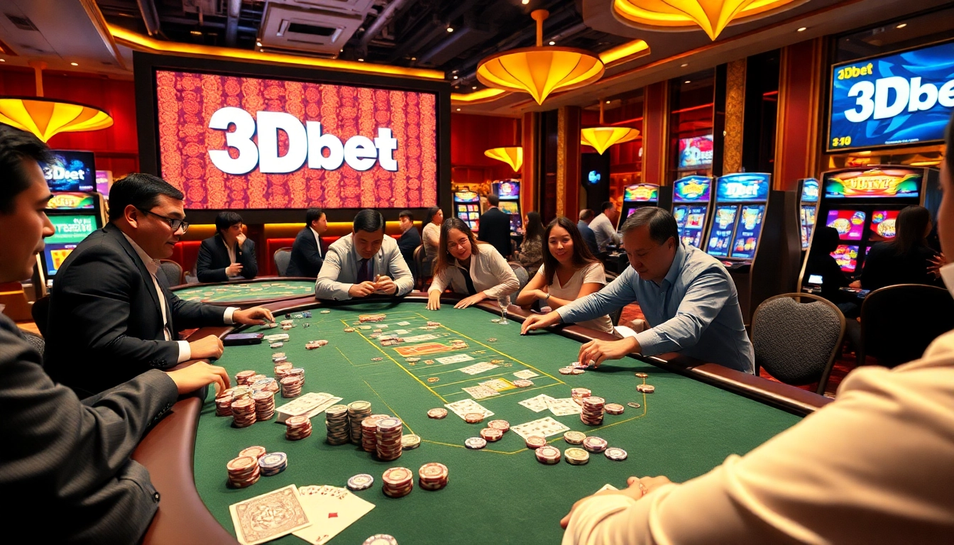 Experience the excitement of 3Dbet with engaging casino gameplay at vibrant tables featuring professional dealers.