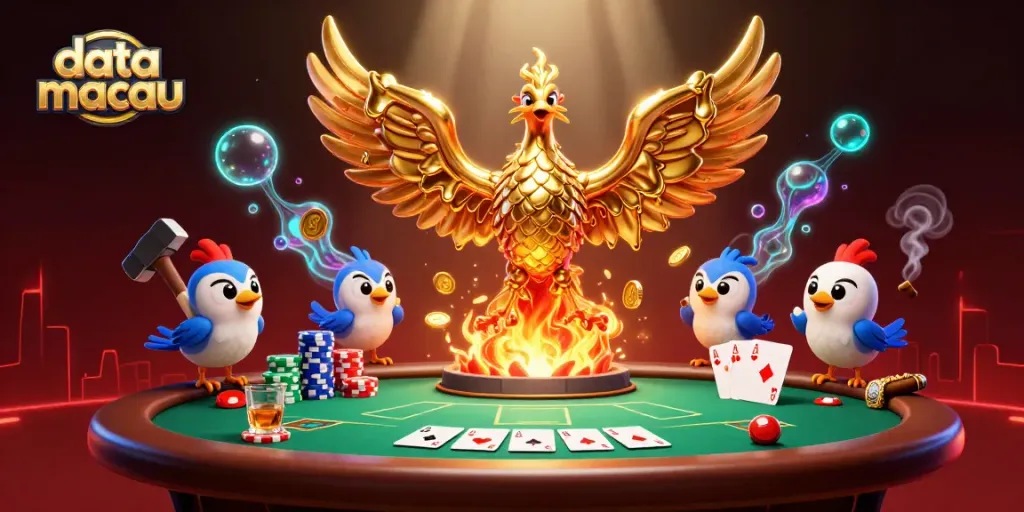 Mengakses data macau terbaru dengan phoenix emas dan permainan poker yang menawan.