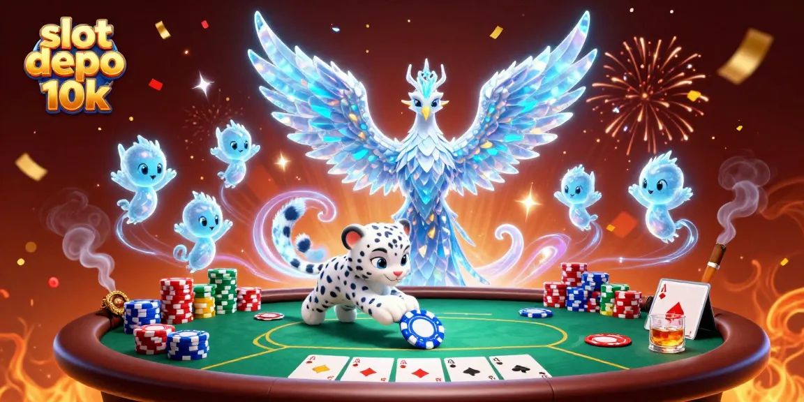 Experience the thrill with slot depo 10k featuring a magical phoenix and poker play.