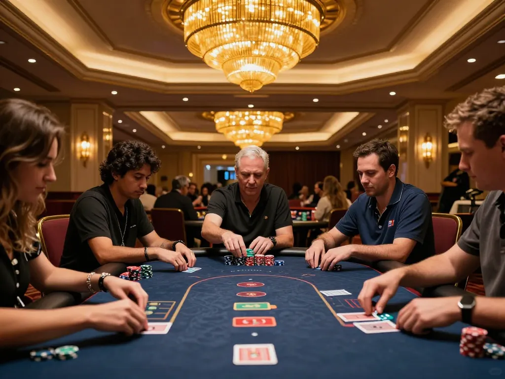Experience strategic gameplay at megaplus88's thrilling poker table.