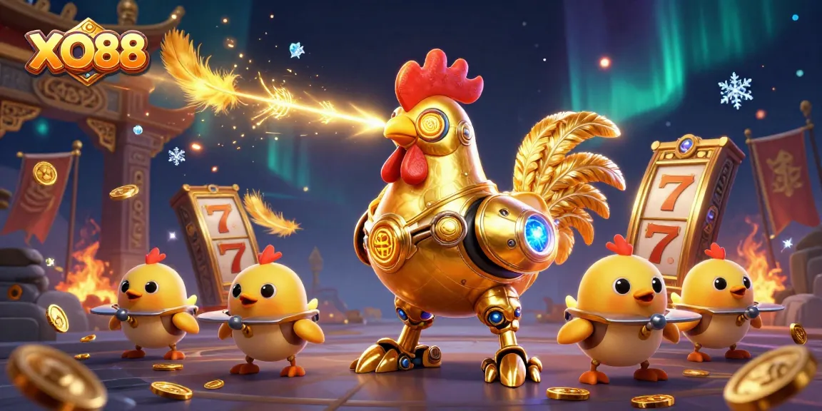 Engage with XO88's exciting online slots featuring dynamic gameplay and golden rewards in this captivating illustration.