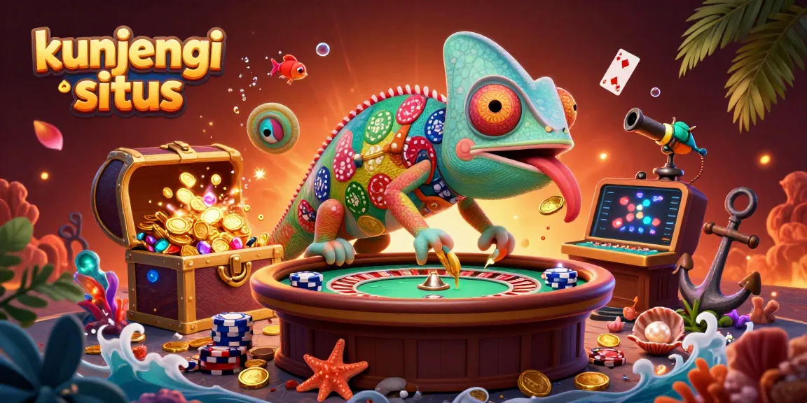 Join the excitement at kunjungi situs with our vibrant chameleon casino scene featuring thrilling game elements.