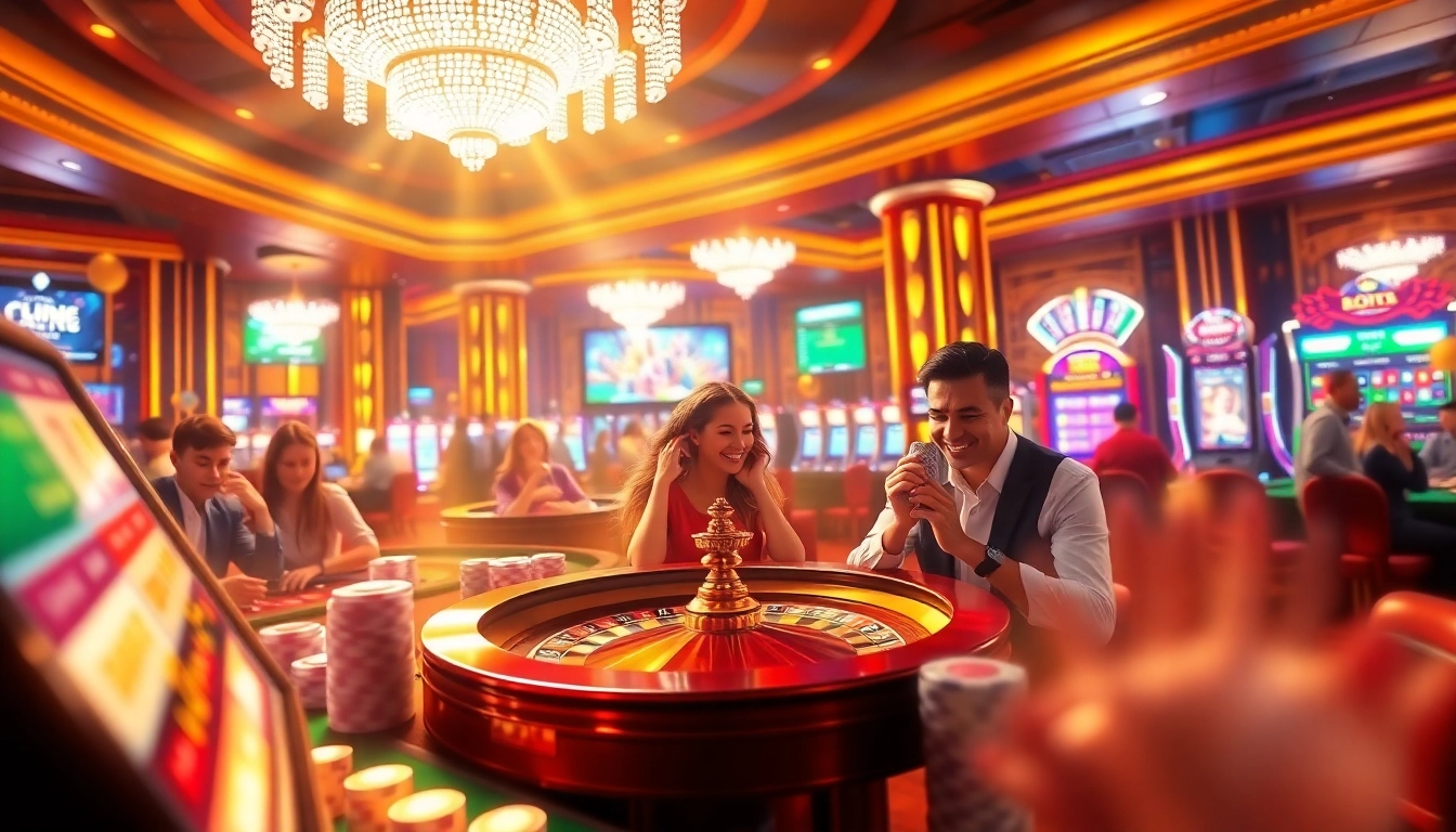 Engaging online gambling experience showcasing excitement at https://nhacaiuytinvn.us.com/ with vibrant casino elements.