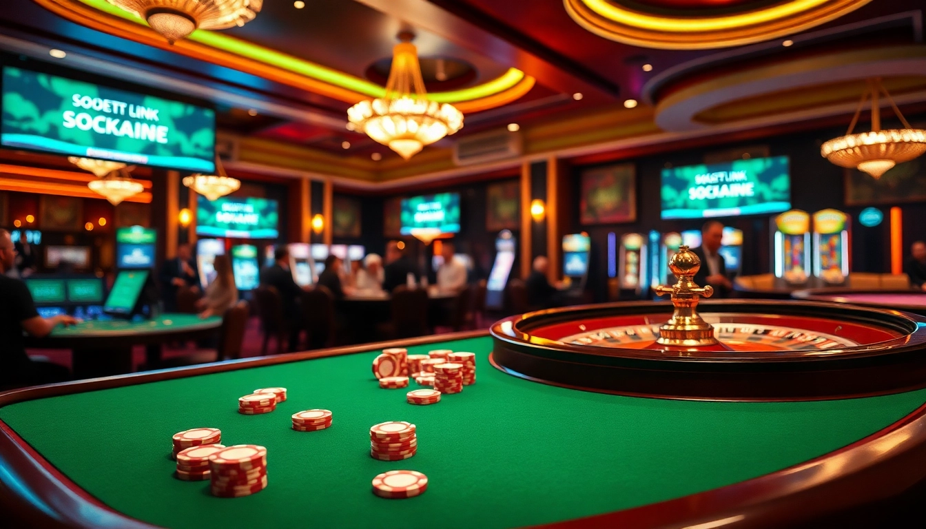 Engage in thrilling gambling activities at a premium casino with sbobet link options prominently featured.