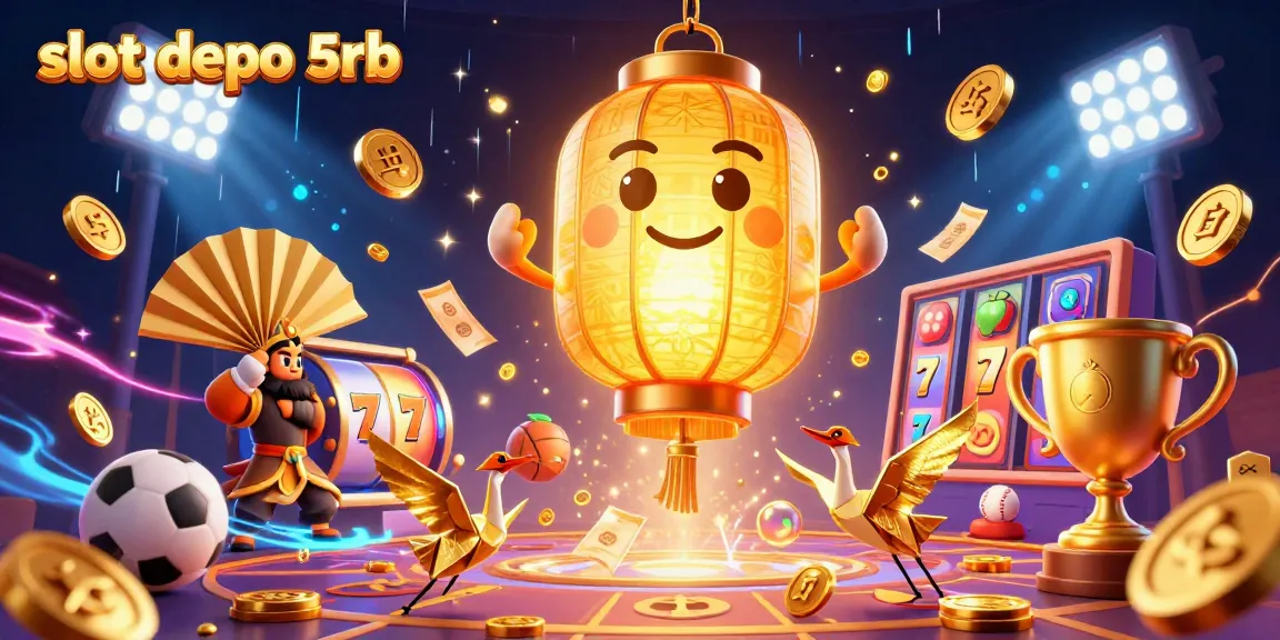 Engage in thrilling slot depo 5rb gaming with vibrant elements and a spirited atmosphere.