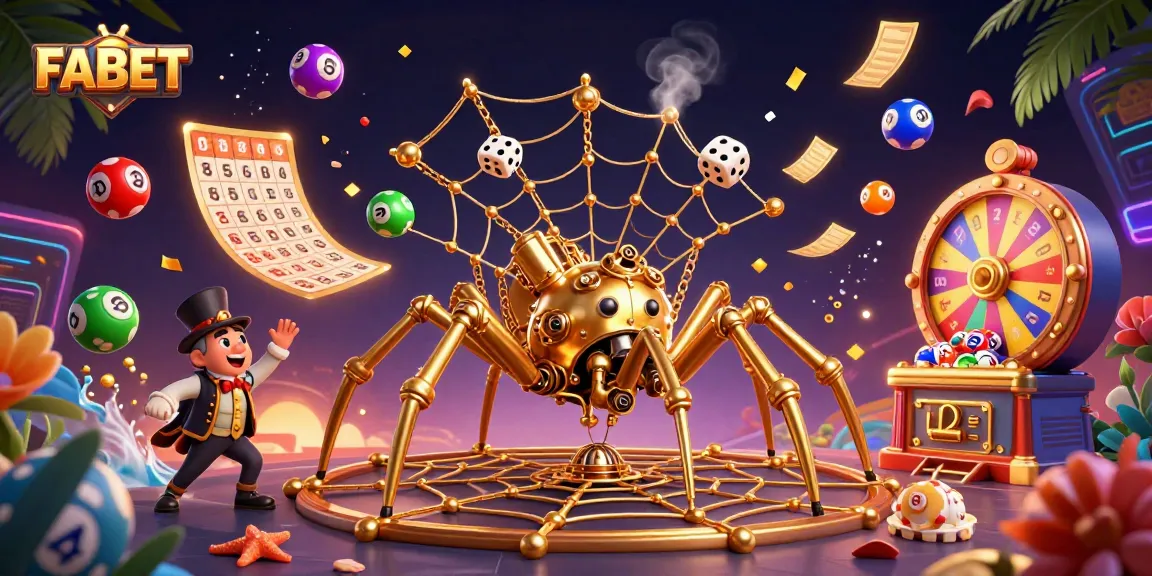 FABET captures the thrill of casino gaming with a vibrant steampunk scene of lucky characters and dynamic gambling elements.