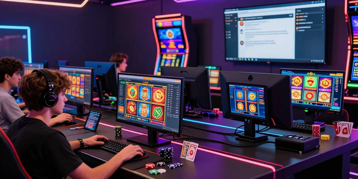 Engaged players in the ngamenjitu online gaming experience with vibrant slot games and live lottery results.