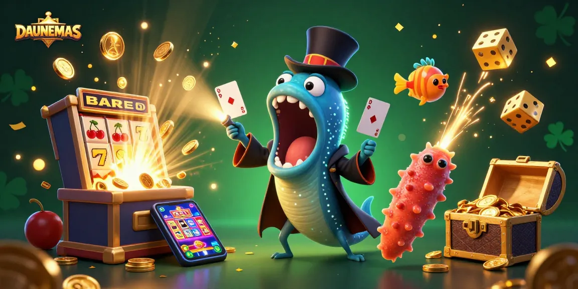 Experience DAUNEMAS with a vibrant deep-sea casino scene bursting with excitement.