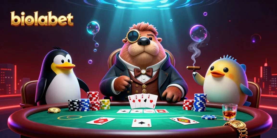 Rasakan aksi poker yang mendebarkan dengan biolabet di meja poker bawah air yang menampilkan walrus, pengedar penguin, dan ikan puff yang menggertak.