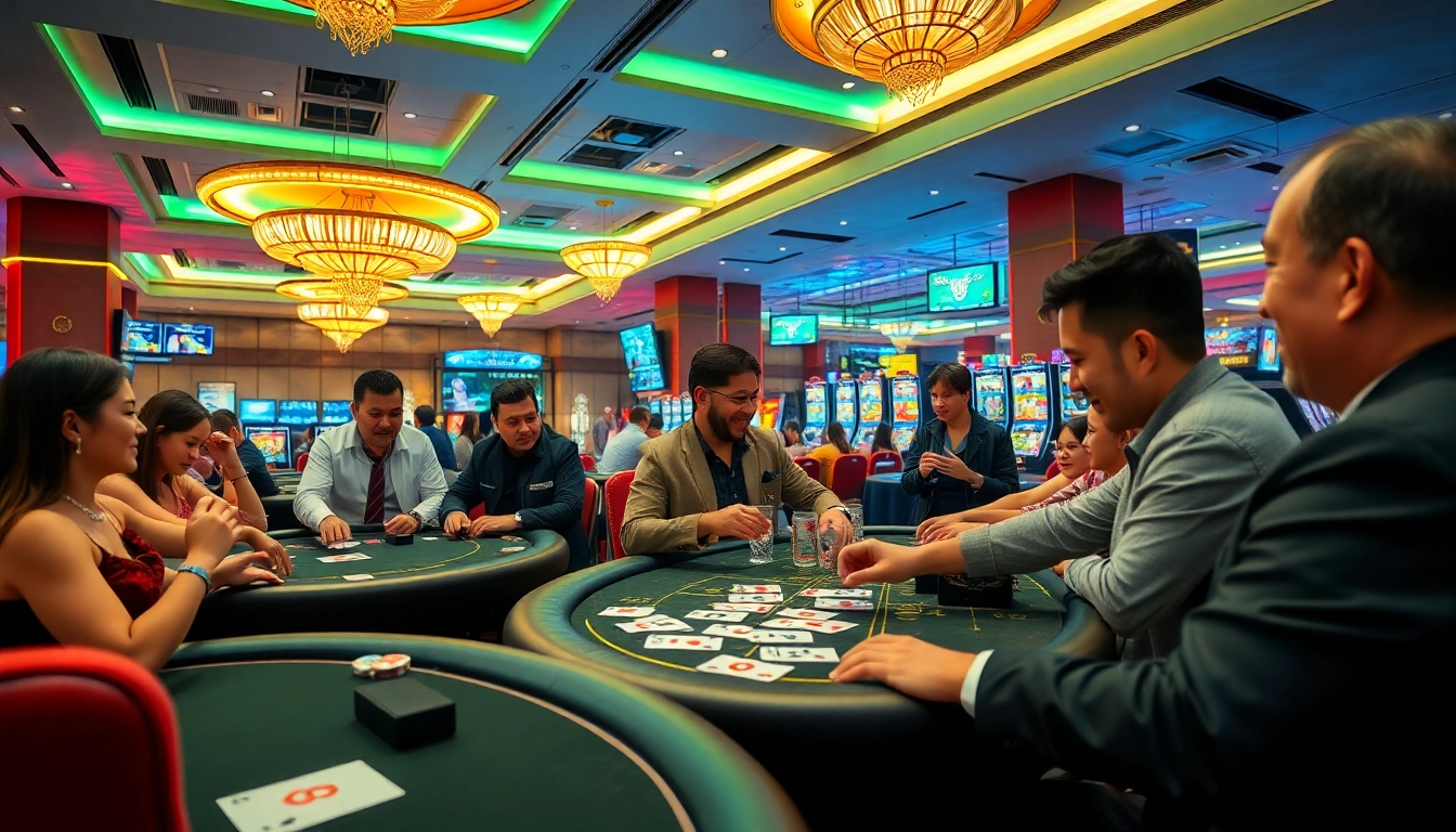 Experience the excitement of Game bài Nhatvip at a modern casino.