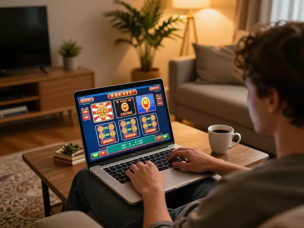 Engaging in online gaming at home using the Tg88 link for instant access to top casino games.