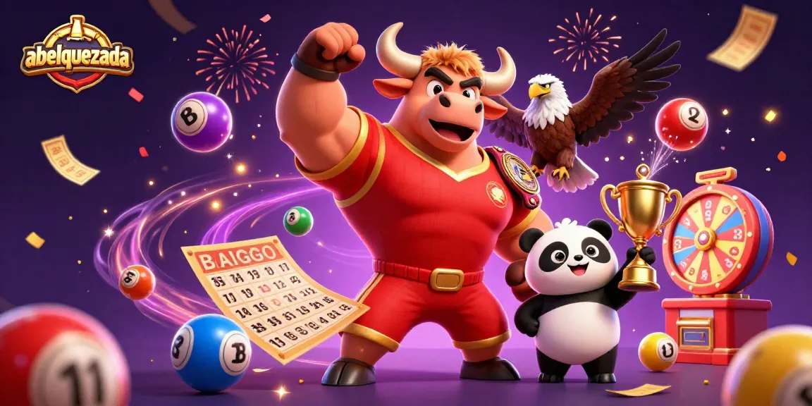 Experience the thrill of gaming with abelquezada's dynamic casino illustration featuring a victorious mascot.