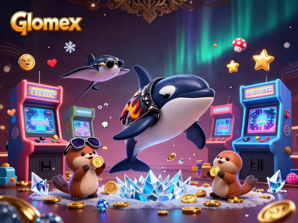 Glomex surprises players with a thrilling 3D casino experience featuring vibrant arcade elements.