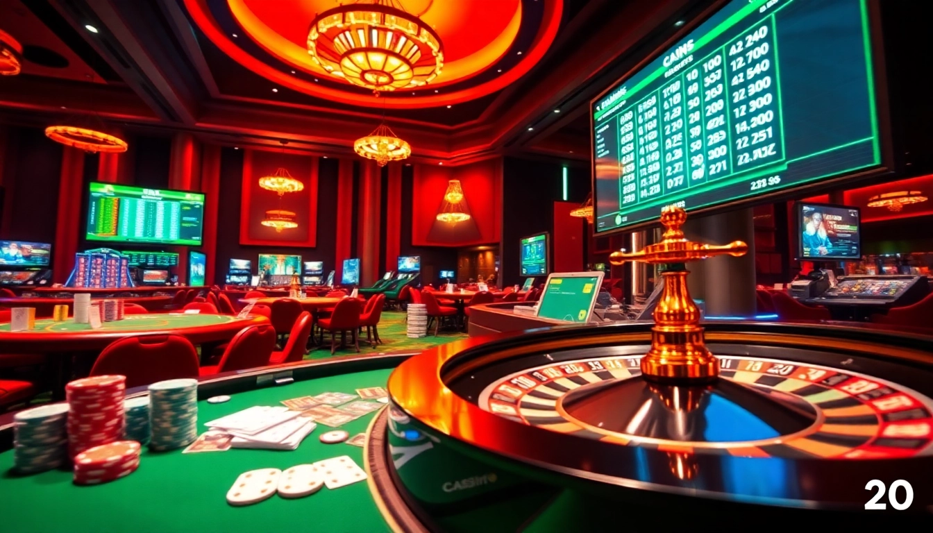 Players enjoying an exciting online gambling experience at b29 with vibrant tables and gaming interfaces.