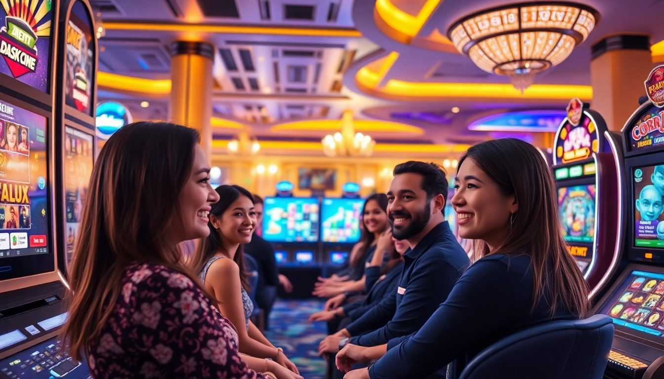 Exciting gaming environment showcasing galaxy 6623 online casino experience with vibrant players.