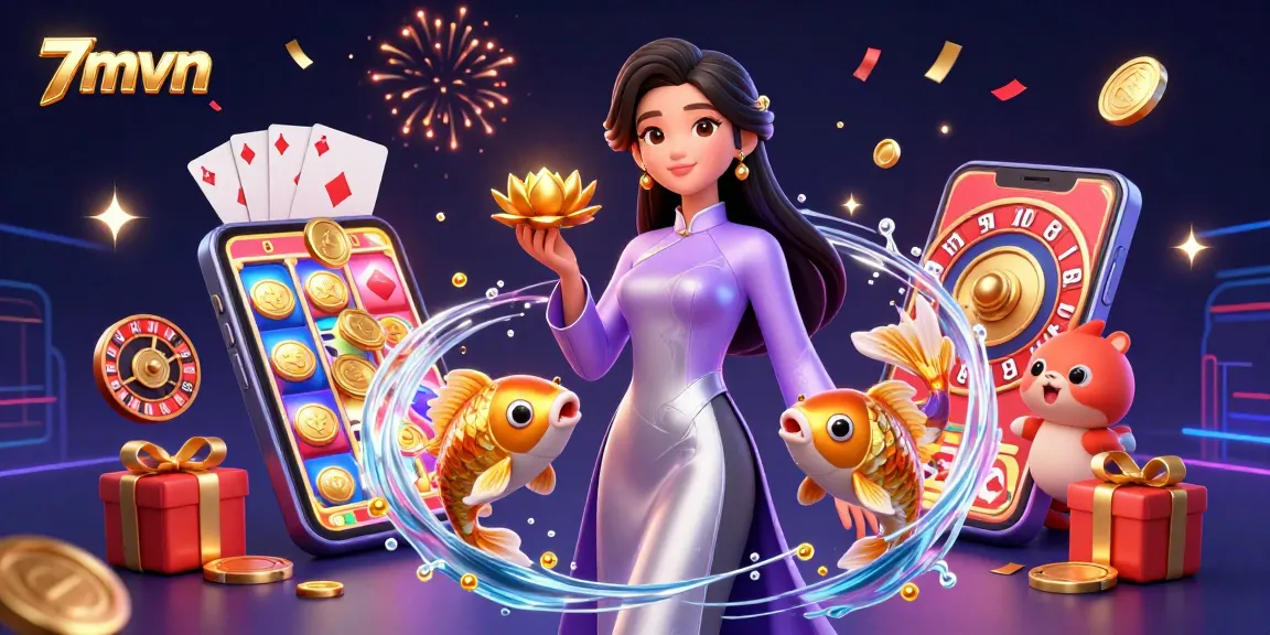 Experience thrilling gameplay with 7mvn as vibrant characters embrace the excitement of online betting.