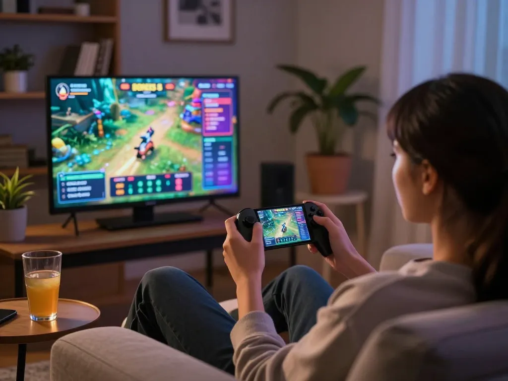 Playing Done55 game on smartphone from a cozy home setup, showing betting options and game interface.