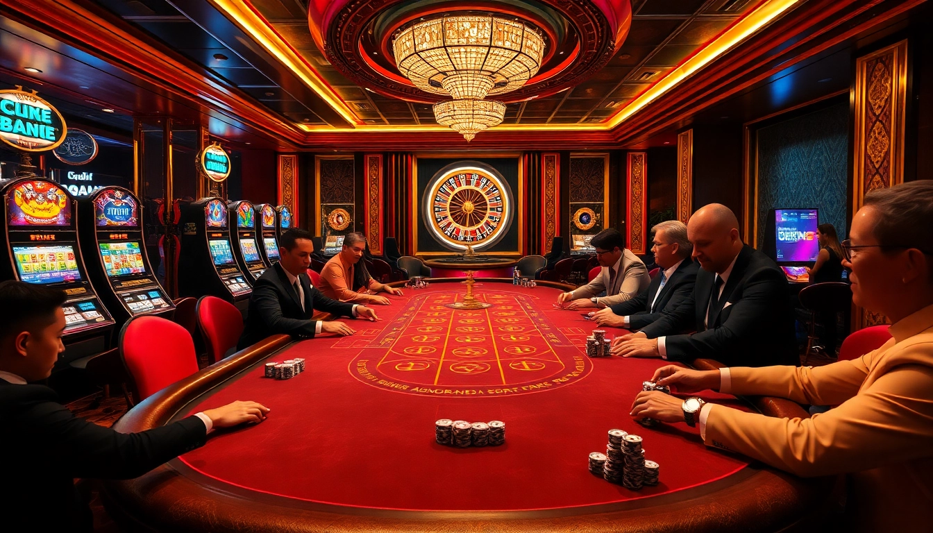 Gamble with excitement at the Okking poker table, featuring high-stakes action and vibrant casino ambiance.