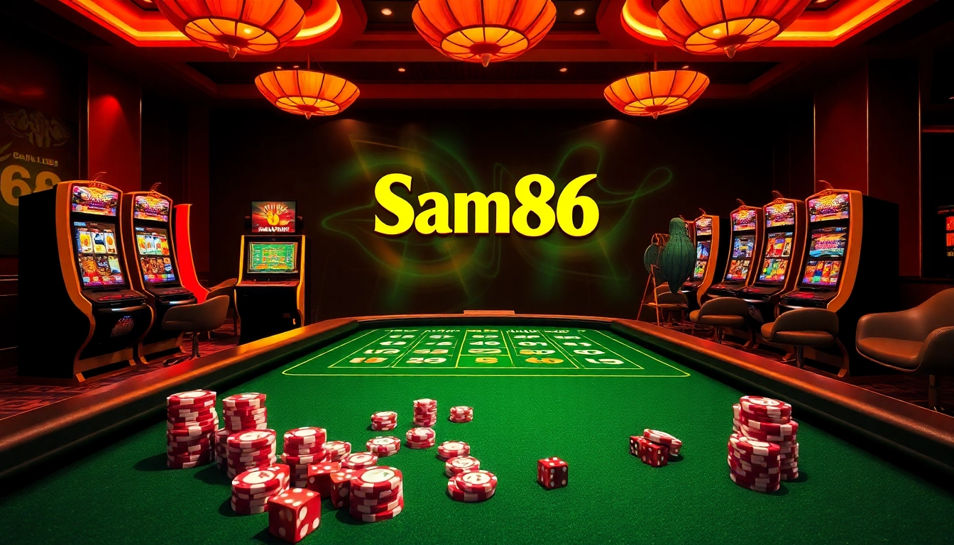 Engage in thrilling gameplay at Sam86 with advanced slot machines and luxurious gaming tables.