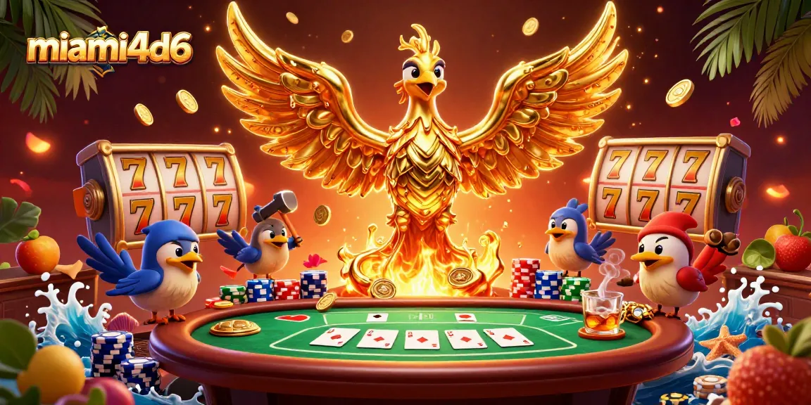 Experience high-octane gaming with miami4d6's molten phoenix and vibrant casino elements.